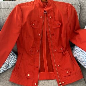 Tory Burch orange jacket size 8